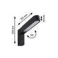 Kinkiet zewnętrzny regulowany z czujnikiem ruchu i zmierzchu Ito antracyt PIR LED 6W 3000K IP44 paulmann 94549 | 4000870945490 noxbox lampynox www.lampynox.pl