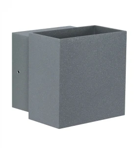 Cybo szary LED 2x3,5W 2700K IP65 Kinkiet zewnętrzny regulowany