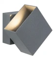 Kinkiet zewnętrzny regulowany Cybo szary LED 2x3,5W 2700K IP65 paulmann 18002 | 4000870180020 noxbox lampynox www.lampynox.pl