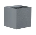 Kinkiet zewnętrzny z regulowanym kątem świecenia Cybo szary LED 2x3W 2700K IP65 paulmann 18000 | 4000870180006 noxbox lampynox www.lampynox.pl