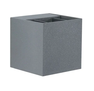 Cybo szary LED 2x3W 2700K IP65 Kinkiet zewnętrzny z regulowanym kątem świecenia