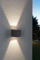 Kinkiet zewnętrzny z regulowanym kątem świecenia Cybo szary LED 2x3W 2700K IP65 paulmann 18000 | 4000870180006 noxbox lampynox www.lampynox.pl
