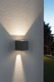 Kinkiet zewnętrzny z regulowanym kątem świecenia Cybo szary LED 2x3W 2700K IP65 paulmann 18000 | 4000870180006 noxbox lampynox www.lampynox.pl