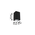 Kinkiet zewnętrzny FLAME antracyt LED 3,8W 3000K IP44 paulmann 94327 | 4000870943274 noxbox lampynox www.lampynox.pl