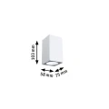 Kinkiet zewnętrzny FLAME biały LED 3,8W 3000K IP44 paulmann 94329 | 4000870943298 noxbox lampynox www.lampynox.pl