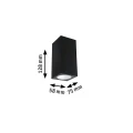 Kinkiet zewnętrzny FLAME antracyt LED 2x3,5W 3000K IP44 paulmann 94328 | 4000870943281 noxbox lampynox www.lampynox.pl