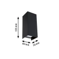 Kinkiet zewnętrzny FLAME antracyt LED 2x2,8W 3000K IP44 paulmann 94326 | 4000870943267 noxbox lampynox www.lampynox.pl