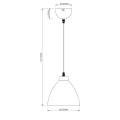 Lampa wisząca DALLAS Nikiel Mat / Biała  E27 RL R32171007 | 4017807187397 noxbox lampynox www.lampynox.pl
