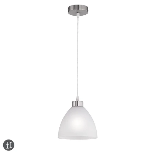 Lampa wisząca DALLAS Nikiel Mat / Biała  E27 RL R32171007 | 4017807187397 noxbox lampynox www.lampynox.pl