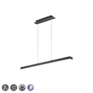 AGANO LED Czarny Mat 18W zmienna barwa światła Lampa wisząca 