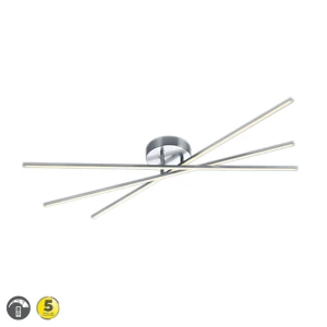TIRIAC LED Nikiel Mat 3 x 9W 3000K Ściemnialna Lampa sufitowa  