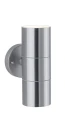Kinkiet zewnętrzny Flame stalowy 2xGU10 IP44 paulmann 94331 | 4000870943311 noxbox lampynox www.lampynox.pl