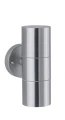 Kinkiet zewnętrzny Flame stalowy 2xGU10 IP44 paulmann 94331 | 4000870943311 noxbox lampynox www.lampynox.pl