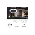 Zewnętrzna lampa sufitowa odporna na sól morską z czujnikiem ruchu i zmierzchu Circula antracyt Ø32 cm. LED 14W 3000K IP44 paulmann 94526 | 4000870945261 noxbox lampynox www.lampynox.pl