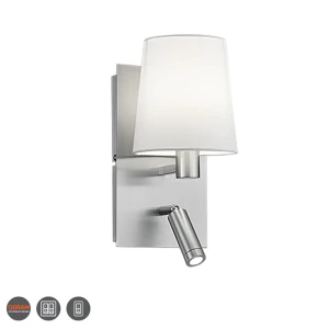 MARRIOT LED Nikiel Mat  E14 + 3,1W 3000K Kinkiet ścienny 