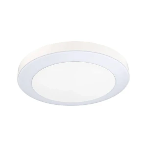 Circula beż Ø32 cm. PIR LED 14W 3000K IP44 Zewnętrzna lampa sufitowa odporna na sól morską z czujnikiem ruchu i zmierzchu