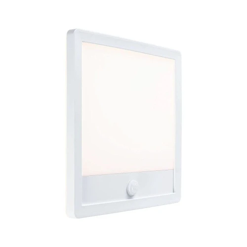 Zewnętrzna lampa sufitowo-ścienna odporna na sól morską z czujnikiem ruchu i zmierzchu Lamina biały PIR LED 14,5W 3000K IP44 paulmann 94663 | 4000870946633 noxbox lampynox www.lampynox.pl