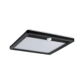 Lamina czarny PIR LED 14,5W 3000K IP44 Zewnętrzna lampa sufitowo-ścienna odporna na sól morską z czujnikiem ruchu i zmierzchu paulmann 94665 | 4000870946657 noxbox lampynox www.lampynox.pl