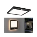 Lamina czarny PIR LED 14,5W 3000K IP44 Zewnętrzna lampa sufitowo-ścienna odporna na sól morską z czujnikiem ruchu i zmierzchu paulmann 94665 | 4000870946657 noxbox lampynox www.lampynox.pl