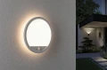 Zewnętrzna lampa sufitowo-ścienna odporna na sól morską z czujnikiem ruchu i zmierzchu Lamina biały Ø28 cm. PIR LED 14,5W 3000K IP44 paulmann 94662 | 4000870946626 noxbox lampynox www.lampynox.pl