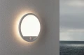 Zewnętrzna lampa sufitowo-ścienna odporna na sól morską z czujnikiem ruchu i zmierzchu Lamina biały Ø28 cm. PIR LED 14,5W 3000K IP44 paulmann 94662 | 4000870946626 noxbox lampynox www.lampynox.pl