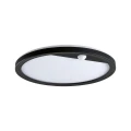 Zewnętrzna lampa sufitowo-ścienna odporna na sól morską z czujnikiem ruchu i zmierzchu Lamina czarny Ø28 cm. PIR LED 14,5W 3000K IP44 paulmann 94664 | 4000870946640 noxbox lampynox www.lampynox.pl