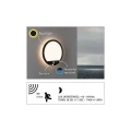 Zewnętrzna lampa sufitowo-ścienna odporna na sól morską z czujnikiem ruchu i zmierzchu Lamina czarny Ø28 cm. PIR LED 14,5W 3000K IP44 paulmann 94664 | 4000870946640 noxbox lampynox www.lampynox.pl