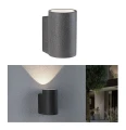 Kinkiet zewnętrzny Concrea czarny piaskowiec LED 6,8W 3000K IP65 paulmann 94500 | 4000870945001 noxbox lampynox www.lampynox.pl
