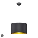 HOSTEL Czarny Mat E27 Lampa wisząca 