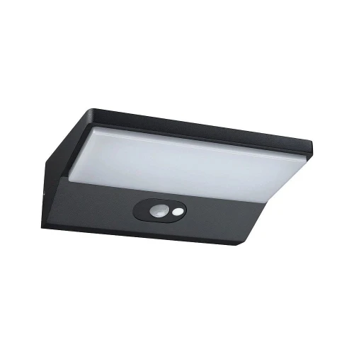 Kinkiet zewnętrzny z czujnikiem ruchu i zmierzchu Ronea antracyt PIR LED 3,4W panel solarny 3000K IP44 paulmann 94335 | 4000870943359 noxbox lampynox www.lampynox.pl