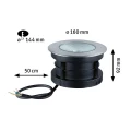 Lampa najazdowa gruntowa odporna na sól morską Vanea alu LED COB 15,5W 3000K IP67 paulmann 94749 | 4000870947494 noxbox lampynox www.lampynox.pl