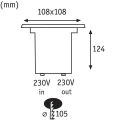 Lampa najazdowa gruntowa Special Line stalowy LED GU10 3,5W 3000K IP67 paulmann 93993 | 4000870939932 noxbox lampynox www.lampynox.pl