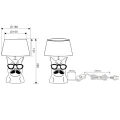 Lampka stołowa DOSY Pink | różowy piesek E14  RL R50231093 | 4017807415384  noxbox lampynox www.lampynox.pl