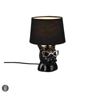 DOSY Czarna E14  Lampka stołowa 