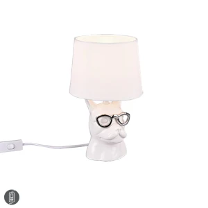 DOSY Biała E14  Lampka stołowa 