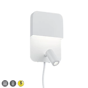LUIGI LED Biały Mat 5W 3000K Kinkiet ścienny 