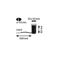 Oprawa tarasowa wpuszczana House stalowy LED 2W 3000K IP67 paulmann 94366 | 4000870943663 noxbox lampynox www.lampynox.pl