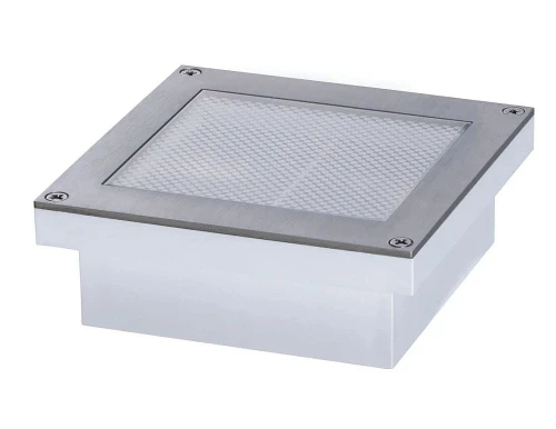 Lampa najazdowa gruntowa z czujnikiem ruchu i zmierzchu Brick stalowy tryb nocny PIR LED 0,8W 3000K IP67 paulmann 94336 | 4000870943366 noxbox lampynox www.lampynox.pl