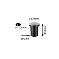 Lampa najazdowa gruntowa Floor stalowy GU10 IP65 paulmann 94390 | 4000870943908 noxbox lampynox www.lampynox.pl