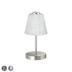 EMMY Nikiel Mat LED 3W 3000K ściemnialna Lampka stołowa 