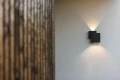 Kinkiet zewnętrzny Rialto czarny mat LED 21W 3000K IP44 lutec 5287901012 | 6939412014944 noxbox lampynox www.lampynox.pl