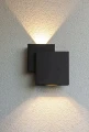 Kinkiet zewnętrzny Rialto czarny mat LED 21W 3000K IP44 lutec 5287901012 | 6939412014944 noxbox lampynox www.lampynox.pl