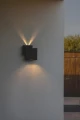 Kinkiet zewnętrzny Rialto czarny mat LED 21W 3000K IP44 lutec 5287901012 | 6939412014944 noxbox lampynox www.lampynox.pl