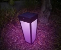 Lampa ogrodowa stojąca zmienna barwa światła zasilana energią słoneczną z czujnikiem zmierzchu i ruchu Dias Solar lutec connect czarny mat PIR LED 8,4W RGB 2700-6500K lutec 6996601012 | 6939412089126 noxbox lampynox www.lampynox.pl