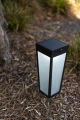 Lampa ogrodowa stojąca zmienna barwa światła zasilana energią słoneczną z czujnikiem zmierzchu i ruchu Dias Solar lutec connect czarny mat PIR LED 8,4W RGB 2700-6500K lutec 6996601012 | 6939412089126 noxbox lampynox www.lampynox.pl