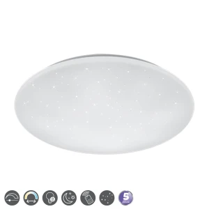 KATO Biała LED 2700K 3000-5500K ściemnialna ze zmienna barwą światła sterowana pilotem Lampa sufitowa 