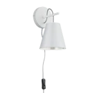 ANDREUS Biały Mat E14 Kinkiet ścienny