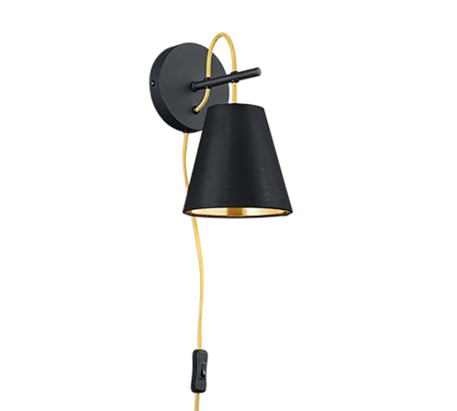 Kinkiet ścienny ANDREUS Czarny Mat E14 Trio 207500179 | 4017807382860 noxbox lampynox www.lampynox.pl