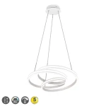 YARA Biały mat LED DIP SWITCH 60W 2300|3000|4000K ściemnialna Lampa wisząca Trio 326210131