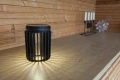 Lampka stołowa zewnętrzna zasilana energią słoneczną Kozy Solar czarny LED 2,8W 4000K IP44 lutec 6933701330 | 6939412089133 noxbox lampynox www.lampynox.pl
